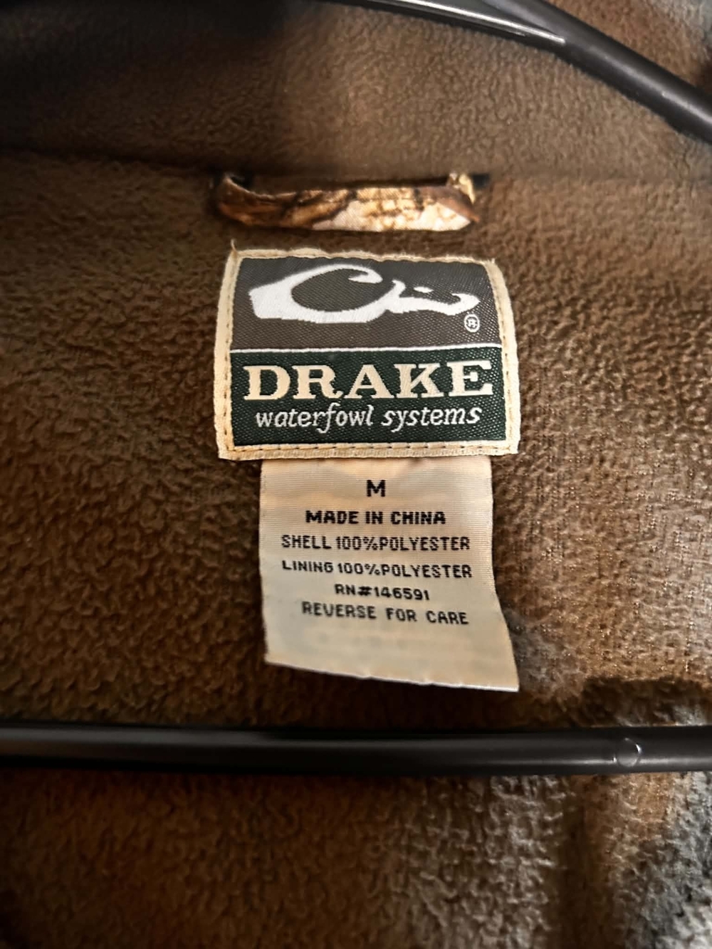 Drake Waterfowl Systems Brown Fleece Jacket